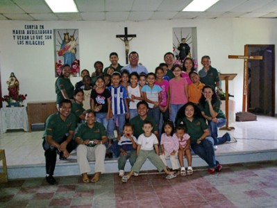 Primeros miembros de Oratorio Juanito Bosco. 