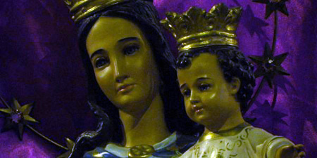 Celebración a María en Comayagüela.