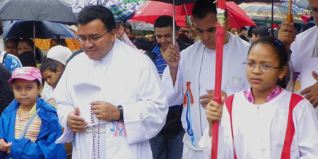 Celebración de Corpus en Comayagüela. Honduras. 