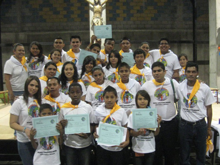 Nuevo grupo de infancia misionera en Comayagüela. 