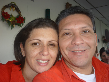 Viviana y Raúl Cabrera.