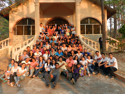 Grupo de jóvenes de la parroquia María Auxiliadora de Comayaguela