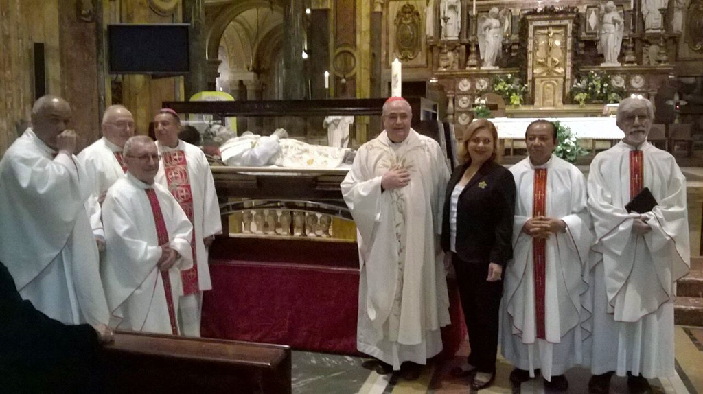 Entrega de la Urna de Don Bosco. Turin. 2016.
