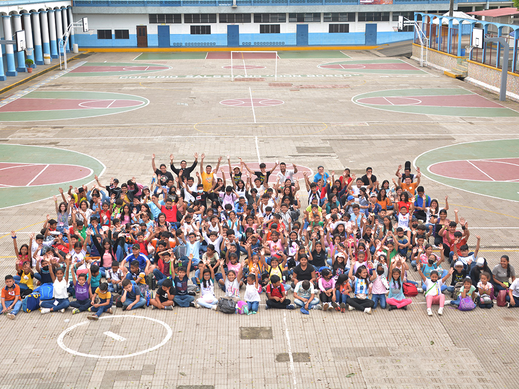 Jóvenes del Movimiento Juvenil Salesiano de Masaya, Nicaragua.