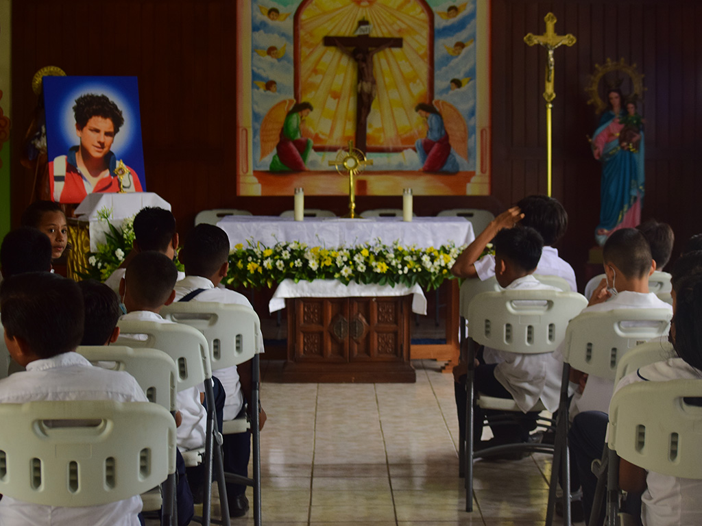 La reliquia del Beato Carlo Acutis ha recorrido varios países de Latinoamérica, entre ellos, Nicaragua.