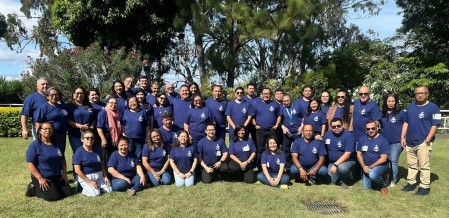 Participantes de los Ejercicios Espirituales anuales en la casa de retiro Sagrado Corazón, donde vivieron un encuentro de reflexión y crecimiento espiritual.