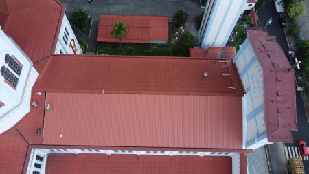 Los trabajos en el techo del templo buscan garantizar mayor protección y belleza a la casa de María Auxiliadora.