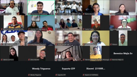 Captura del encuentro virtual del Foro Juvenil CAM, donde j&oacute;venes de Centroam&eacute;rica compartieron sus inquietudes y esperanzas.