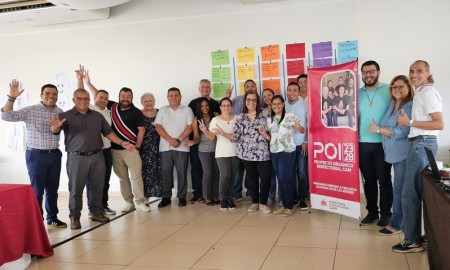 El equipo del Consejo Educativo Pastoral del Instituto Técnico Don Bosco al finalizar la jornada de trabajo enfocada en la actualización del Proyecto Orgánico Local (POL).