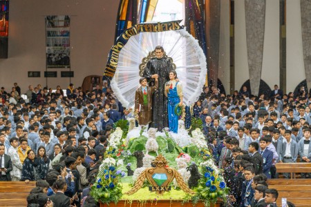El Colegio Don Bosco de la ciudad de Guatemala gozó dos días de fiesta en honor al Santo de la Juventud.