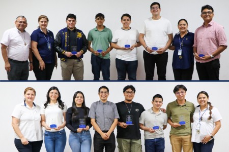 Diez exalumnos del Colegio Don Bosco, de las promociones 2022 y 2023, se despiden antes de viajar a Alemania para continuar su formación técnica como parte del programa de formación dual.