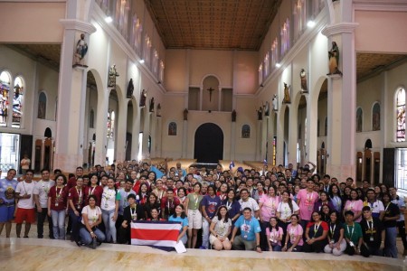 La Parroquia María Auxiliadora Don Rúa recibió a los jóvenes del MJS de Centroamérica que participaron en el Campobosco Inspectorial 2024. 