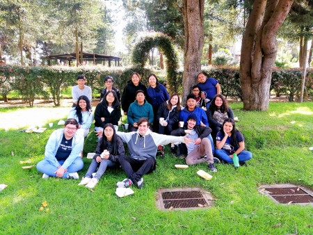 Jóvenes del grupo misionero de la parroquia salesiana en Xela, Guatemala.