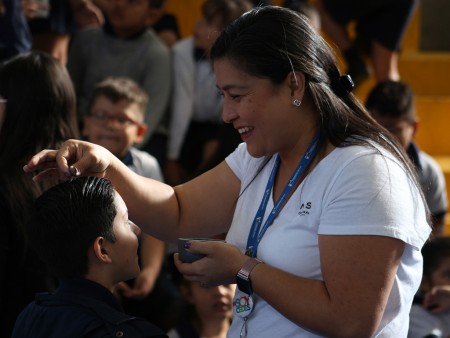 CEDES Don Bosco celebró miércoles de ceniza junto a los estudiantes y vecinos del lugar.