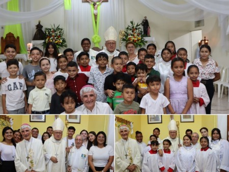 La visita del nuncio animó a la feligresía a continuar en su camino de servicio y amor cristiano.