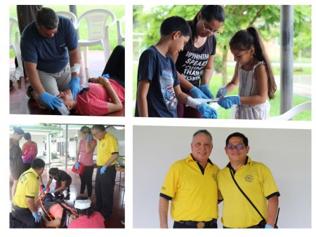 Taller de primeros auxilios para la brigada de emergencias del Centro Don Bosco, Pérez Zeledón. 