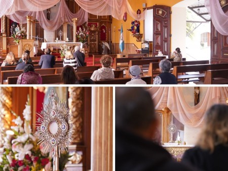 La comunidad de la Parroquia El Espíritu Santo vivió una jornada de oración y encuentro con Jesús Sacramentado durante la Exposición del Santísimo.