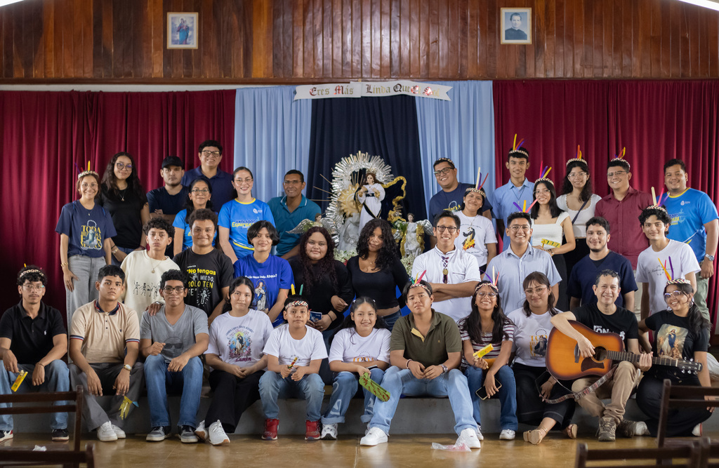 Jóvenes del Movimiento Juvenil Salesiano celebran con fervor mariano y alegría la Purísima Nacional en Masaya.