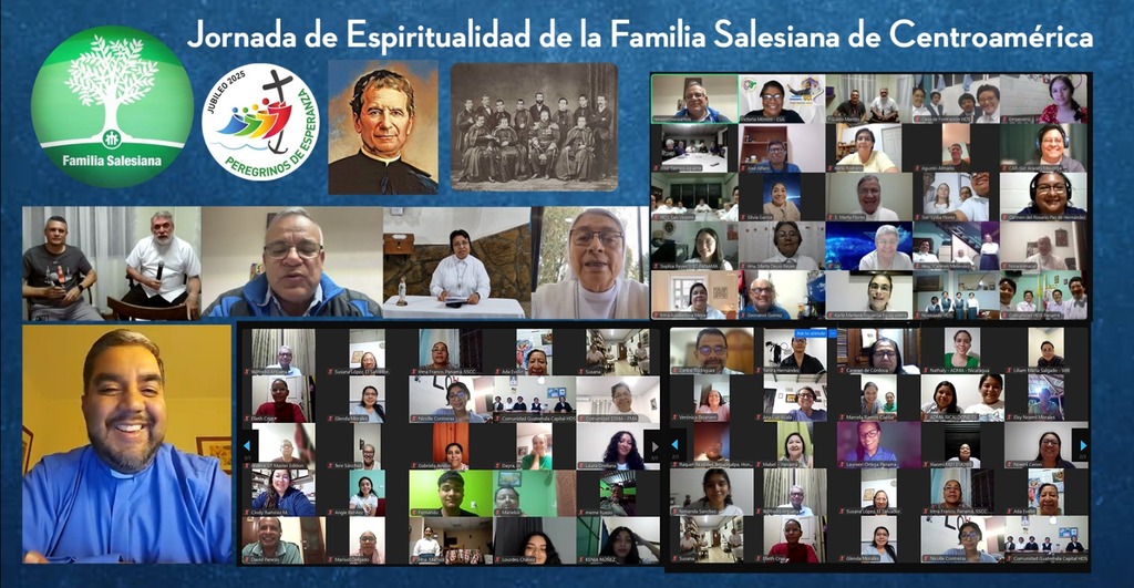 Alrededor de 170 miembros de la Familia Salesiana de Centroamérica participaron en la jornada virtual. Algunas comunidades religiosas se reunieron presencialmente para vivir juntos este espacio de formación y fraternidad.