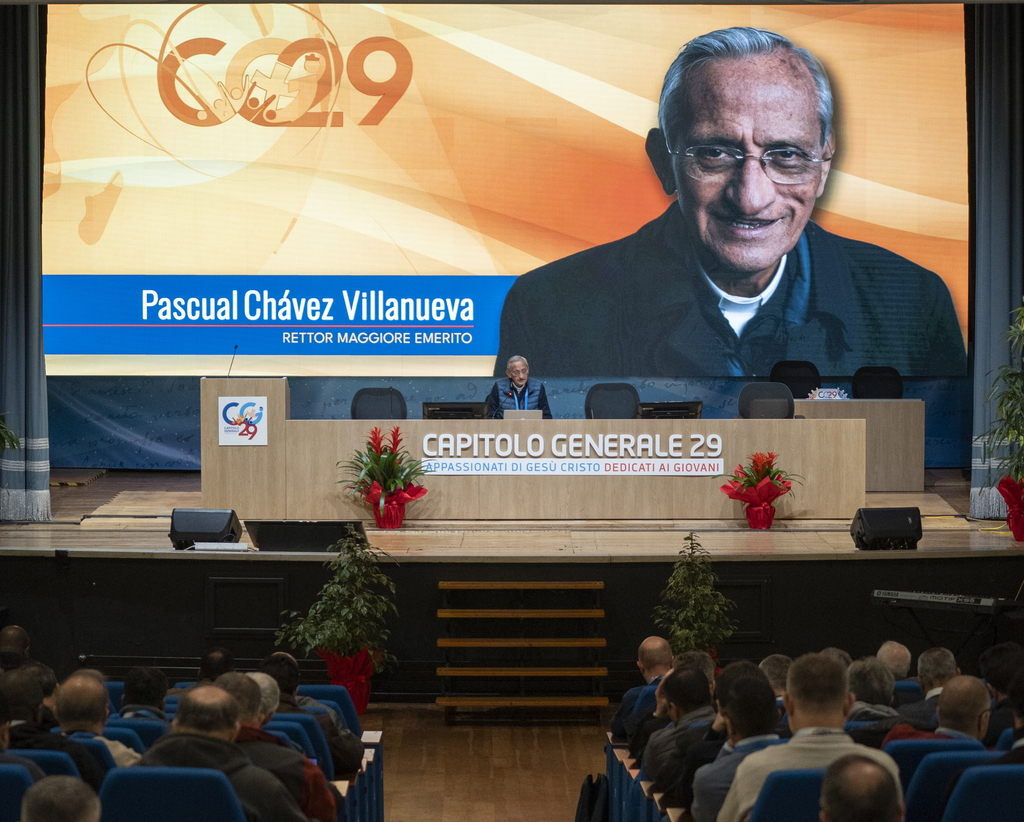 Don Pascual Chávez, Rector Mayor Emérito, inauguró los ejercicios espirituales para los delegados del 29º Capítulo General.